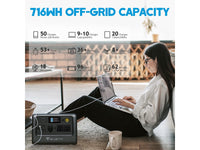 Buy BLUETTI EB70 Portable Power Station (1,000W 716Wh) Grey - Mud Tracks