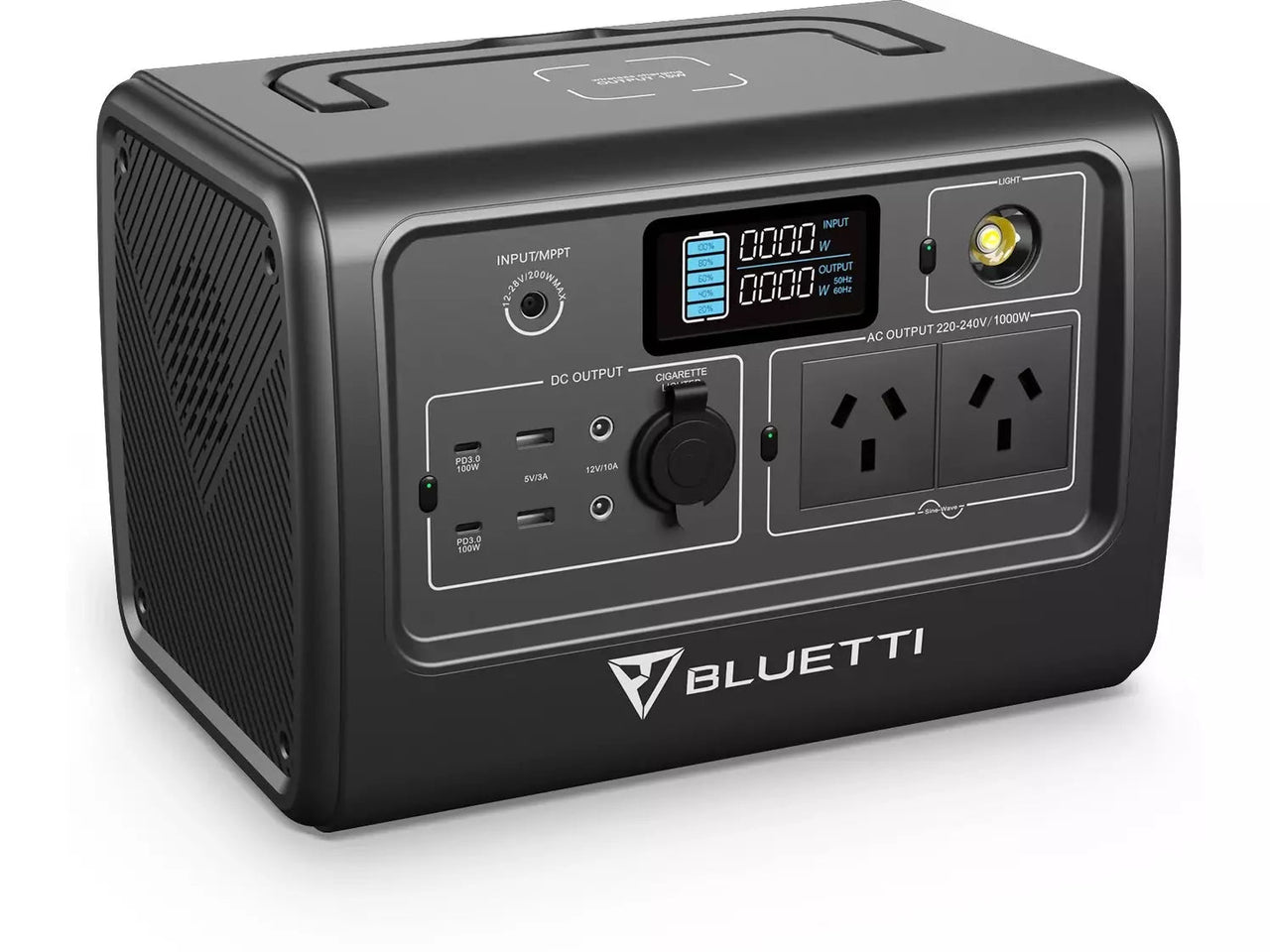 Buy BLUETTI EB70 Portable Power Station (1,000W 716Wh) Grey - Mud Tracks