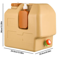 Buy 20L Outdoor Camping Portable Storage Bucket with Tap Drinking Water Container - Mud Tracks