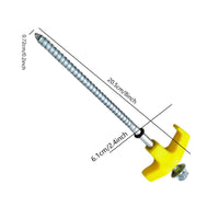 Buy 9PCS High Strength Carbon Steel Tent Stakes Outdoor Camping Pegs M8x200 Durable - Mud Tracks