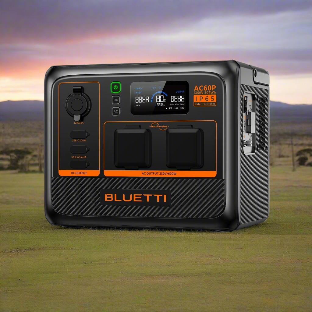 BLUETTI AC60P Portable Power Station (600W 504Wh)