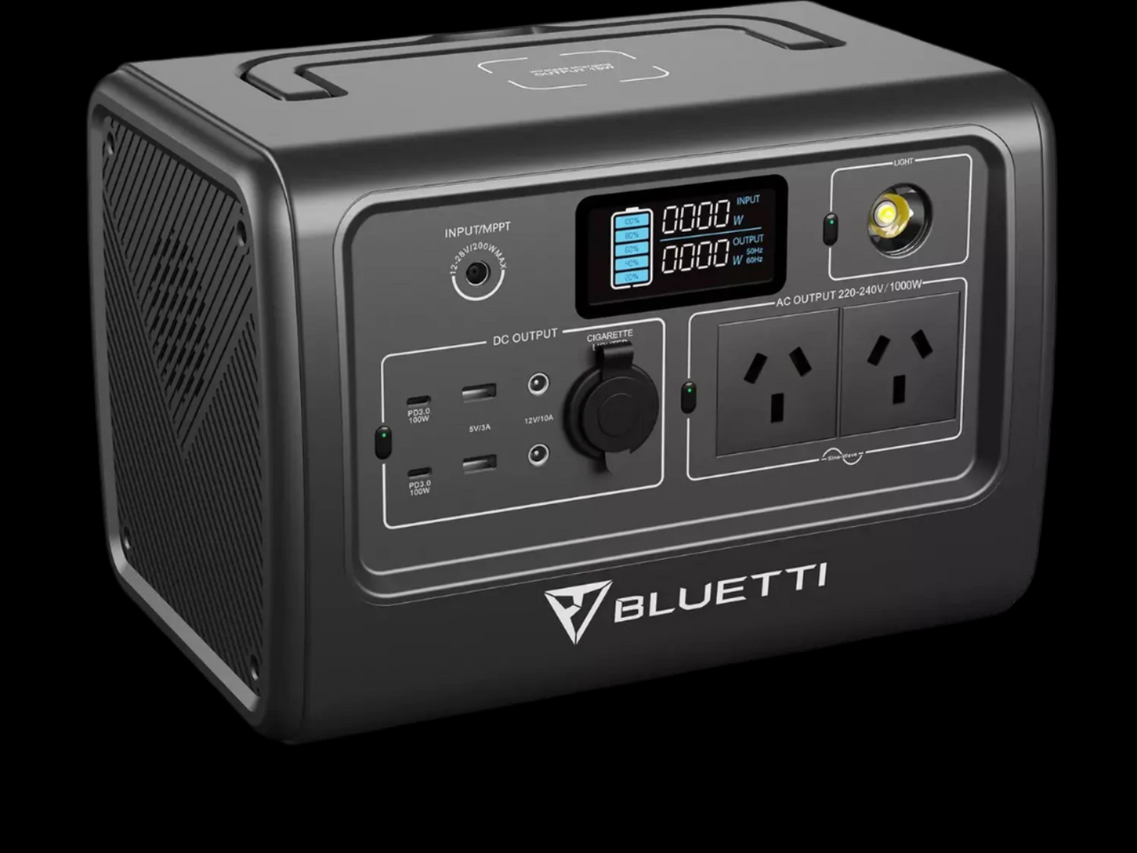 BLUETTI EB70 Portable Power Station (1,000W 716Wh) Grey