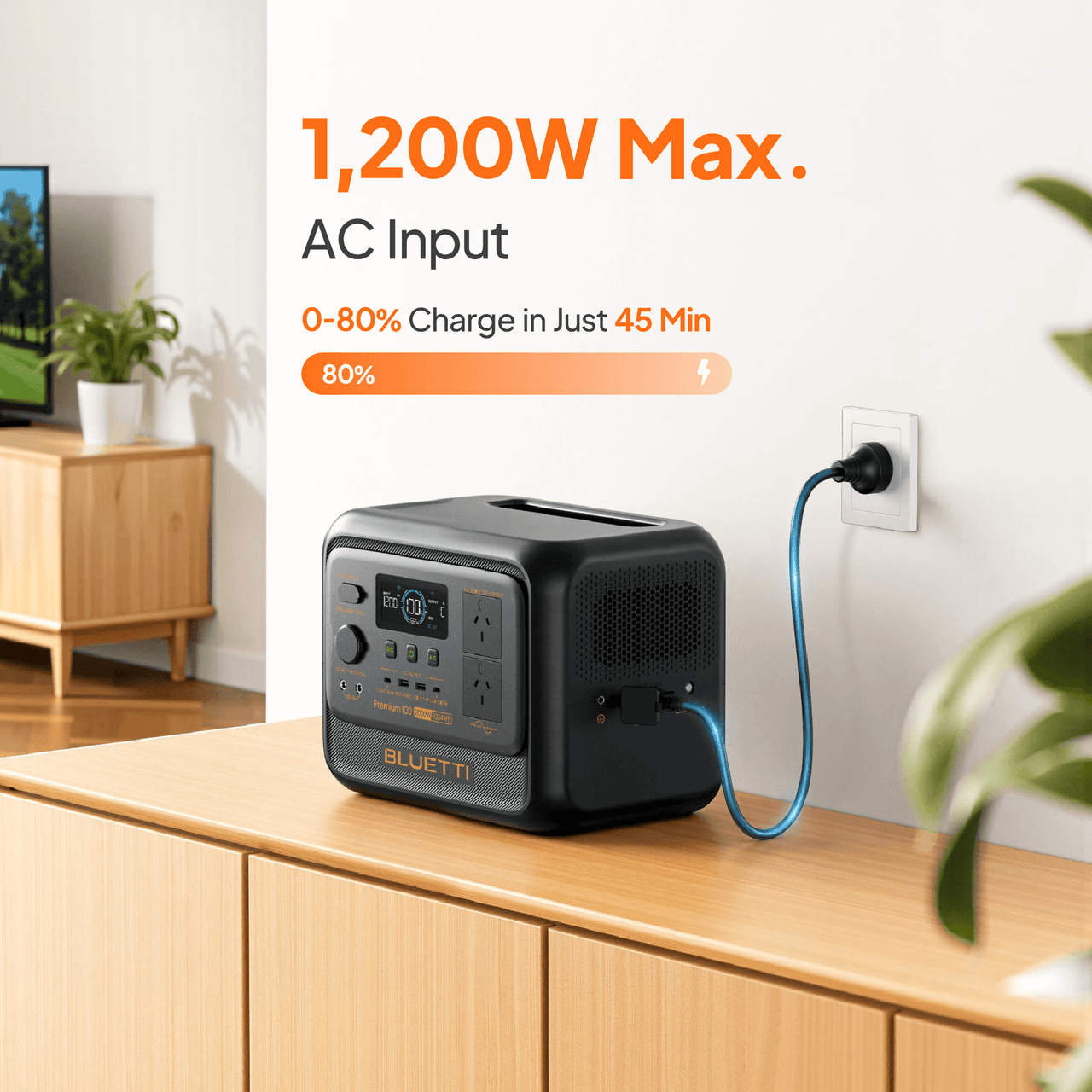 Buy BLUETTI Premium 100 V2 Portable Power Station - 1,800W 1,024Wh - Mud Tracks