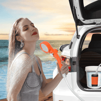 Buy Portable Camping Shower IPX7 Waterproof Outdoor Shower Water Pump with Rechargeable Battery and Intelligent Digital Display for Camping Hiking Traveling - Mud Tracks