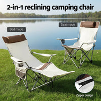 Buy Weisshorn Camping Chair Reclining Adjustable Portable Outdoor Folding Lightweight - Mud Tracks