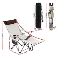 Buy Weisshorn Camping Chair Reclining Adjustable Portable Outdoor Folding Lightweight - Mud Tracks