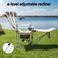 Buy Weisshorn Camping Chair Reclining Adjustable Portable Outdoor Folding Lightweight - Mud Tracks