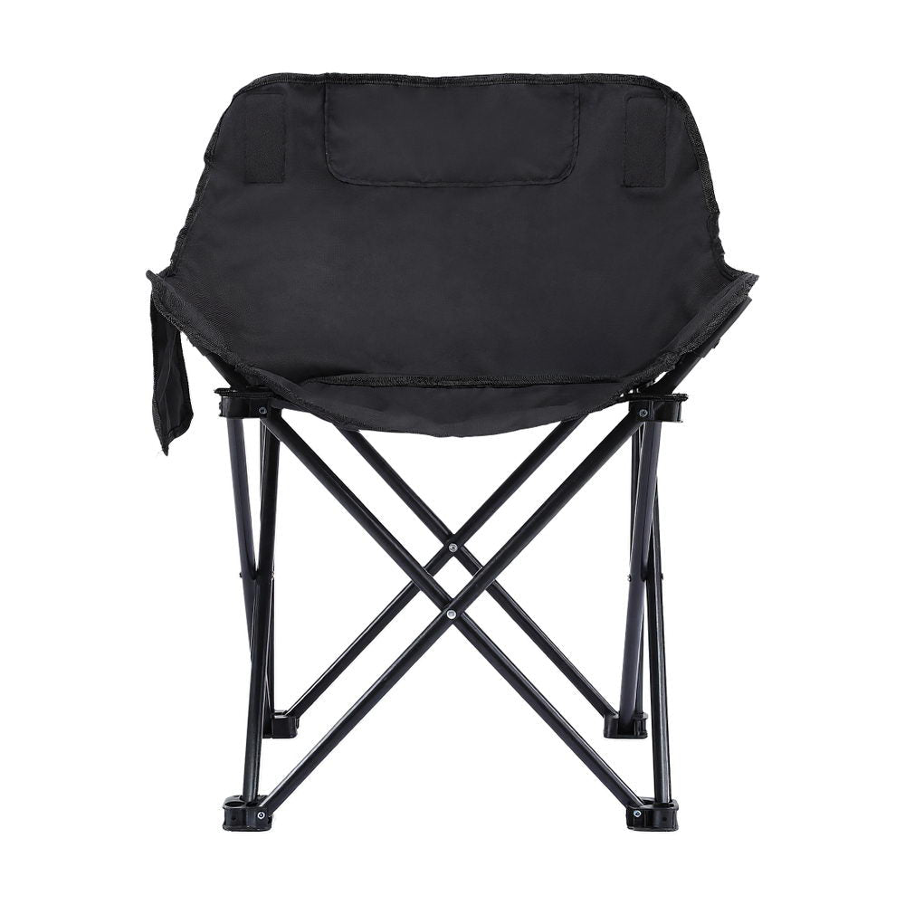 Buy Weisshorn Folding Camping Moon Chair Portable Seat Weight Capacity 120KG Black - Mud Tracks