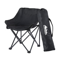 Buy Weisshorn Folding Camping Moon Chair Portable Seat Weight Capacity 120KG Black - Mud Tracks