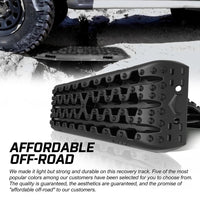 Buy X - BULL 2PCS Recovery Tracks Boards Snow Tracks Mud tracks 4WD With 4PC mounting bolts Black - Mud Tracks