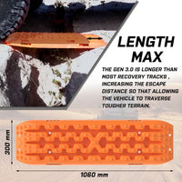Thumbnail for Buy X - BULL 2PCS Recovery Tracks Snow Tracks Mud tracks 4WD With 4PC mounting bolts - Mud Tracks