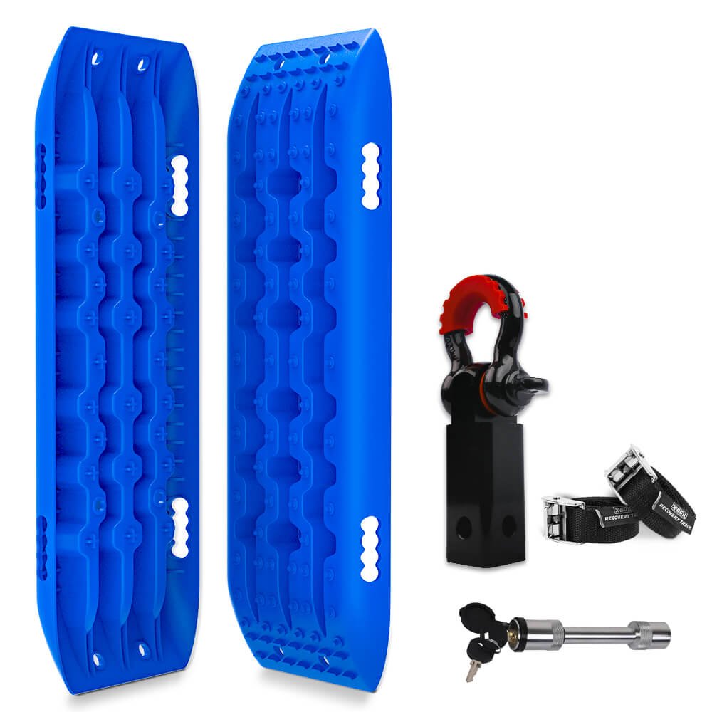 Buy X - BULL Hitch Receiver 5T Recovery Receiver With 2PCS Recovery tracks Boards Gen2.0 Blue - Mud Tracks
