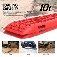 Thumbnail for Buy X - BULL KIT1 Recovery track Board Traction Sand trucks strap mounting 4x4 Sand Snow Car RED - Mud Tracks