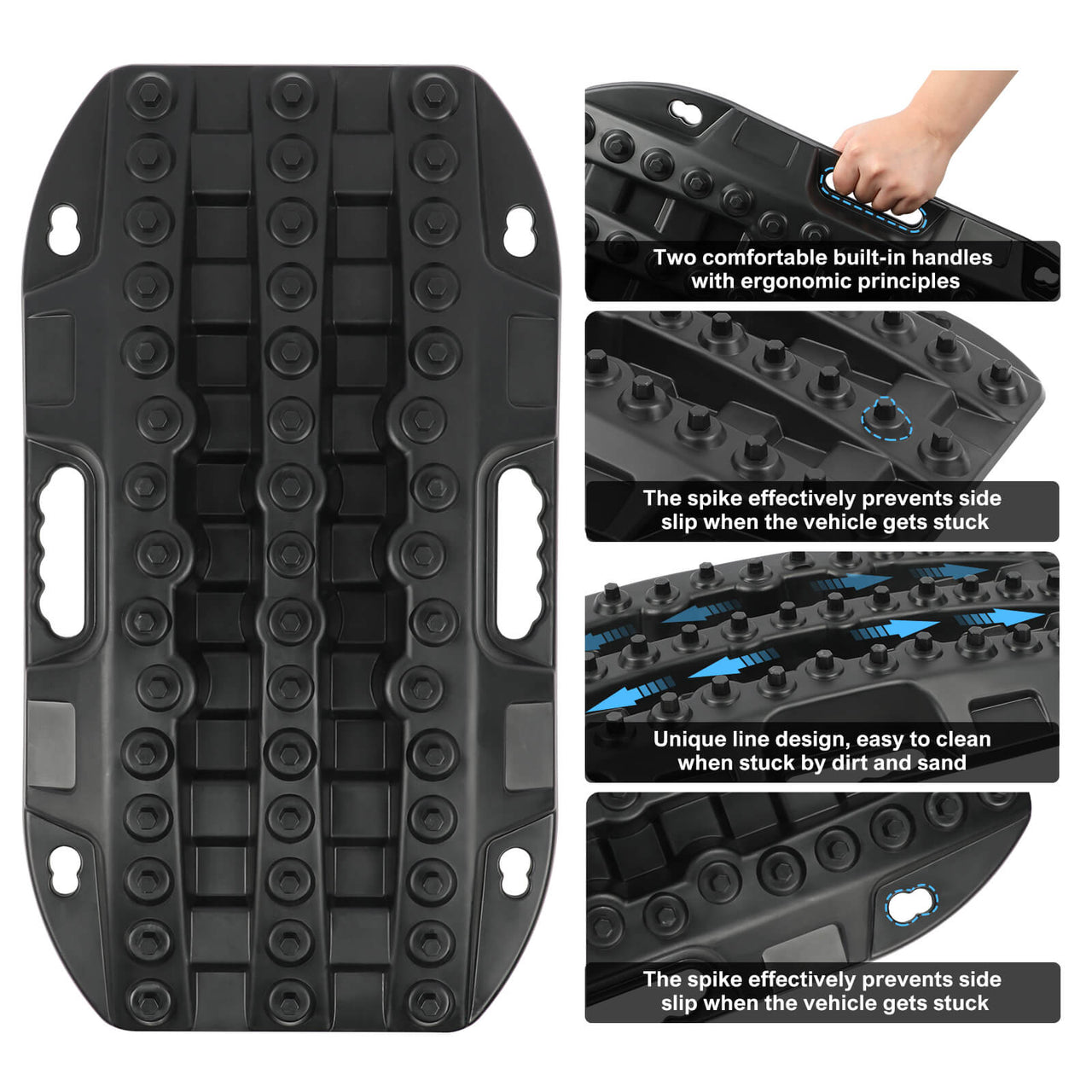 Mini Snowtracks X-BULL Mini Recovery Tracks Traction Boards Sand Mud Snow 4WD 4x4 Vehi ...