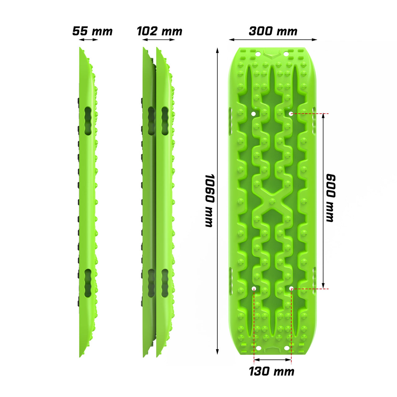 Buy X - BULL Recovery tracks kit Boards Sand Mud Trucks 6pcs strap mounting 4x4 Sand Snow Car green GEN3.0 - Mud Tracks