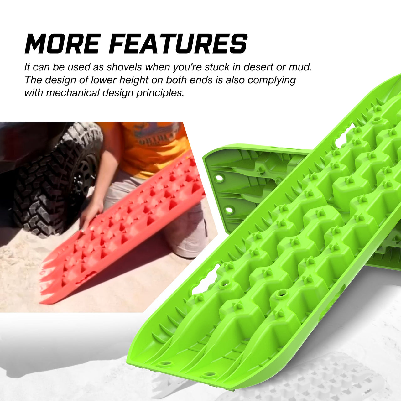 Buy X - BULL Recovery tracks kit Boards Sand Mud Trucks 6pcs strap mounting 4x4 Sand Snow Car green GEN3.0 - Mud Tracks