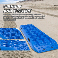 Thumbnail for Buy X - BULL Recovery tracks Mud Snow / Sand tracks / Grass 4X4 Caravan 2pairs 4WD Gen 3.0 - Blue - Mud Tracks