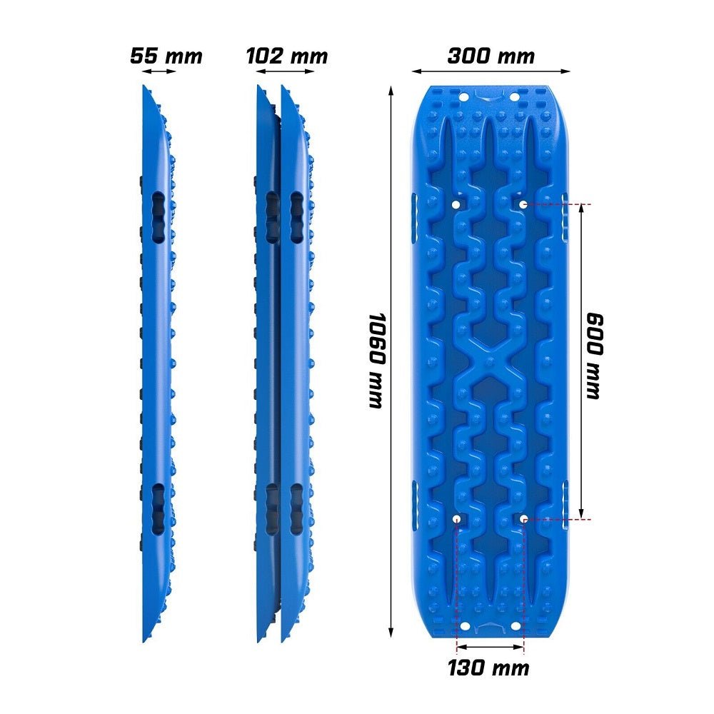 Buy X - BULL Recovery tracks Mud Snow / Sand tracks / Grass 4X4 Caravan 2pairs 4WD Gen 3.0 - Blue - Mud Tracks
