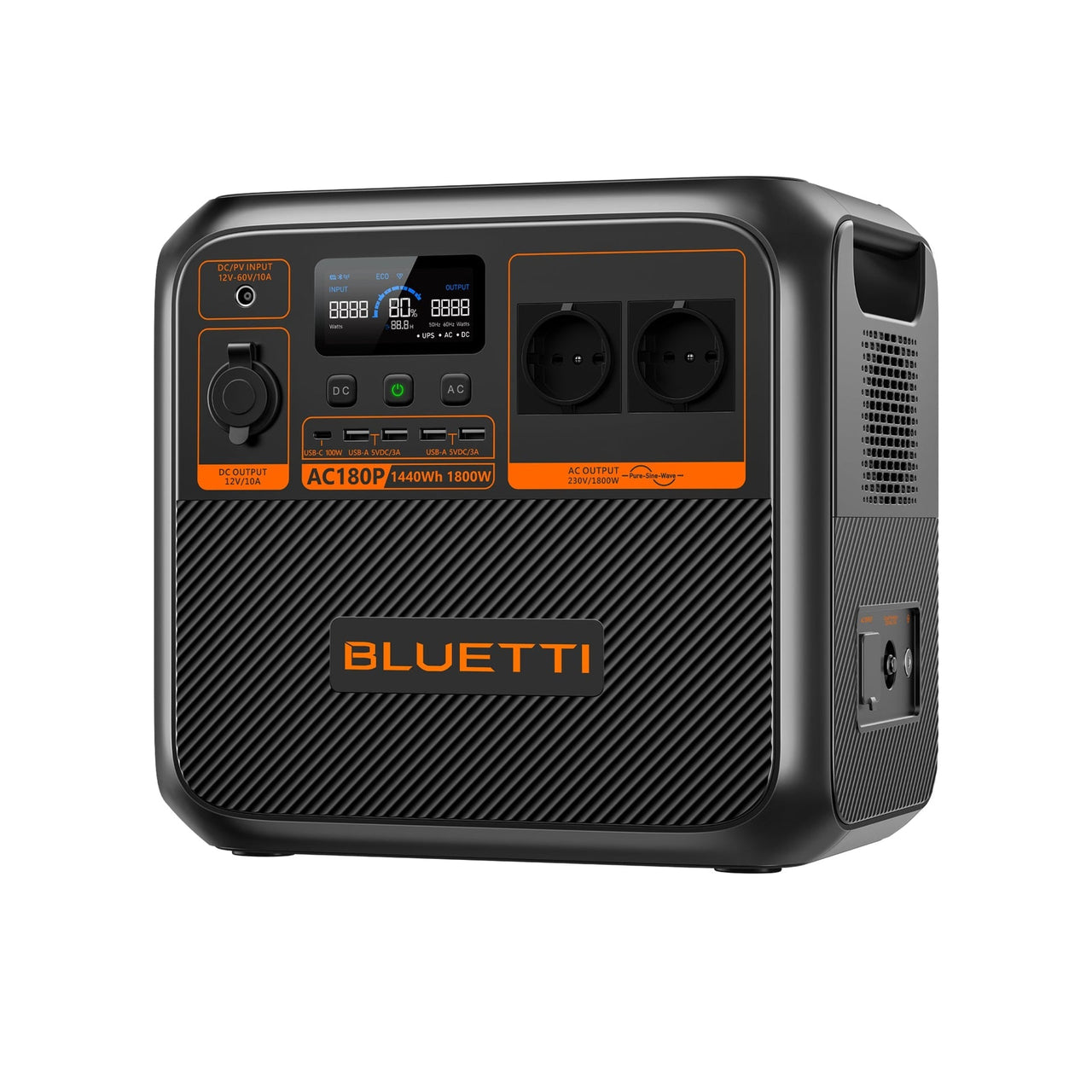 Buy BLUETTI AC180P Solar Portable Power Station (1,800W 1,440Wh) - Mud Tracks