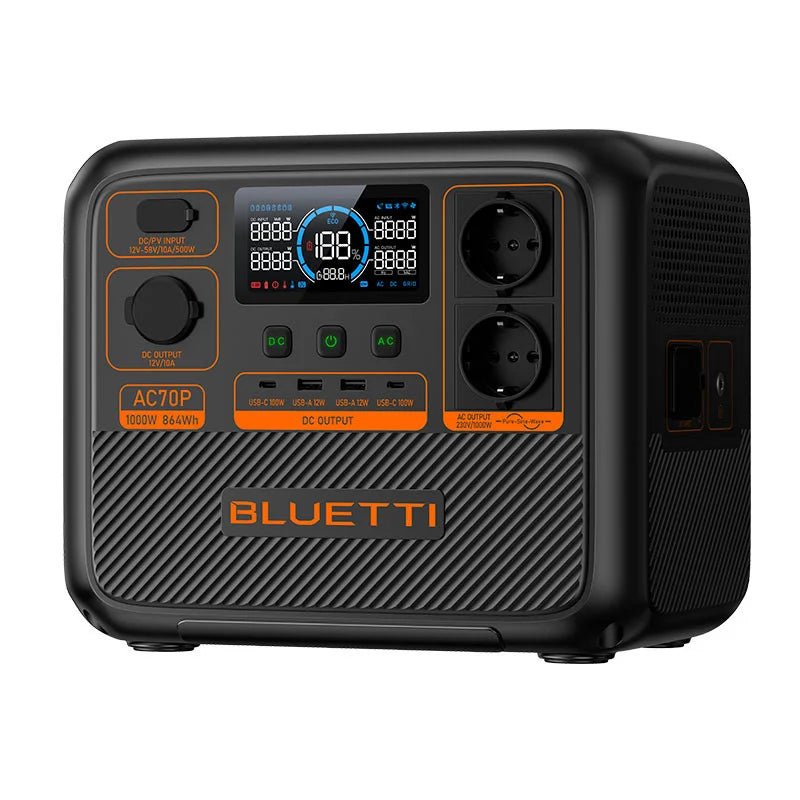 Buy BLUETTI AC70P Portable Power Station (1000W 864Wh) - Mud Tracks