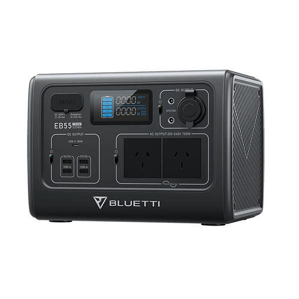 Buy BLUETTI EB55 Portable Power Station (700W 537Wh) - Mud Tracks