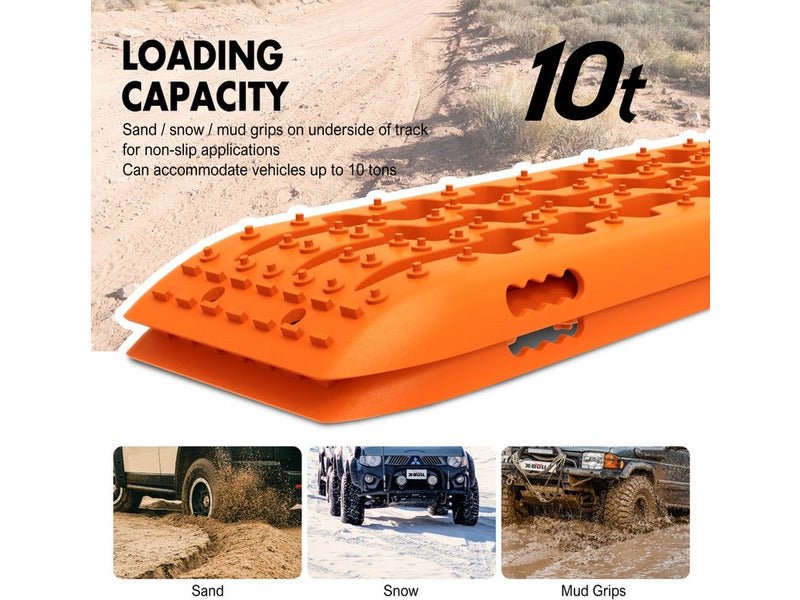 Buy X-BULL 4X4 Recovery Tracks Kit - Orange Gen 2.0 - Mud Tracks