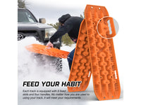 Thumbnail for Buy X-BULL 4X4 Recovery Tracks Kit With Carry Bag -Orange Gen3.0 (1 Pair) - Mud Tracks