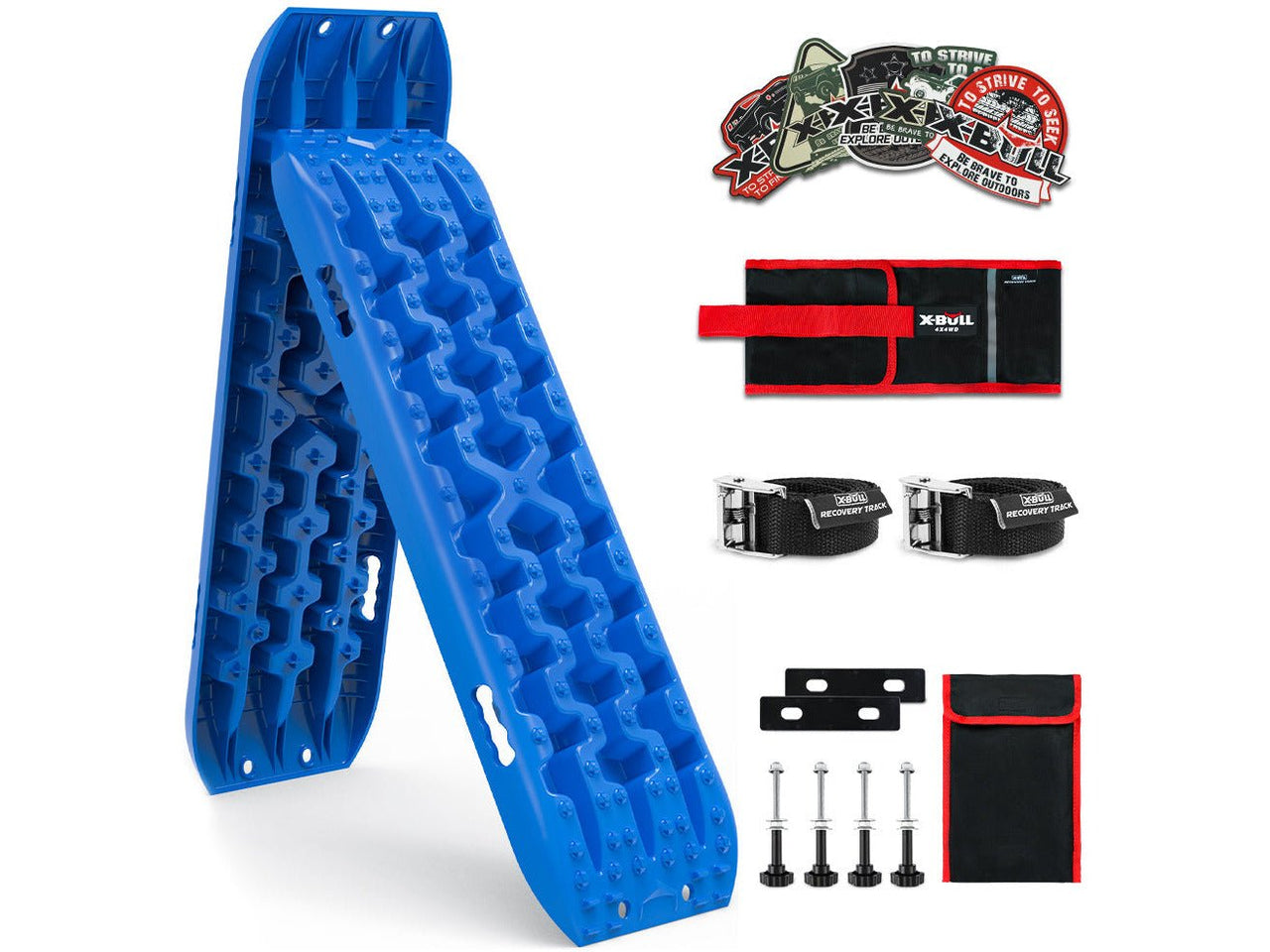 Buy X-BULL 4X4 Recovery Tracks Kit With Tote Carry Bag -Blue - Gen3.0 (1 Pair) - Mud Tracks
